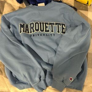 Marquette University blue crewneck